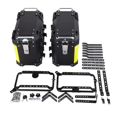 【並行輸入品】28 L汎用サイドボックス BMWリアトップボックス側トランク ホンダサドルロッカーキーロック バイク設備適用 ホンダ用汎用サイドボック_1