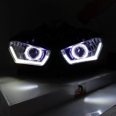【並行輸入品】自転車ヘッドライト用エンジェルアイ 自転車用ヘッドライトR25 R3 2013 2014 2015 2016 2017の画像