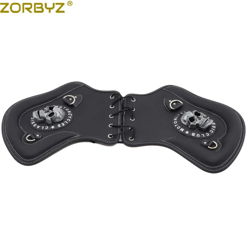 並行輸入品】zorbyz-ブラックpuクロコダイルレザーヒートサドル