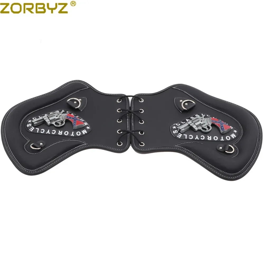 並行輸入品】zorbyz-ブラックpuクロコダイルレザーヒートサドル