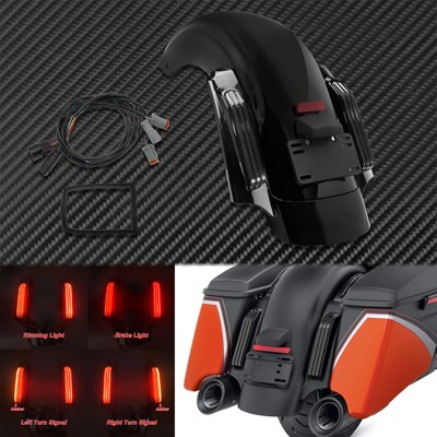 【並行輸入品】バイク用保護リアマッドガード LEDCVOスタイルリアマッドガード 伸縮性取り付け 14ウルトラリミテッド_1