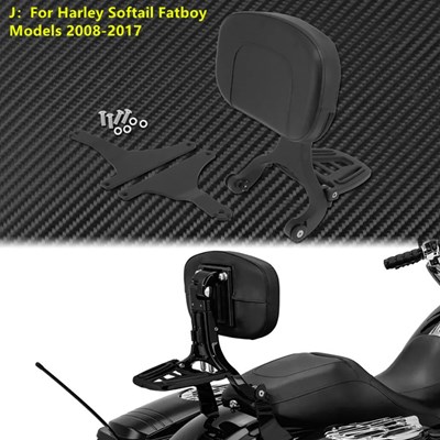 【並行輸入品】バイク用調節可能多目的助手席バックレスト ハーレー ツーリング 電気 グライドロー ローライダー ソフテイル スリフト用
