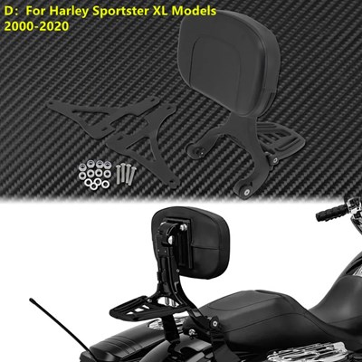 【並行輸入品】バイク用調節可能多目的助手席バックレスト ハーレー ツーリング 電気 グライドロー ローライダー ソフテイル スリフト用