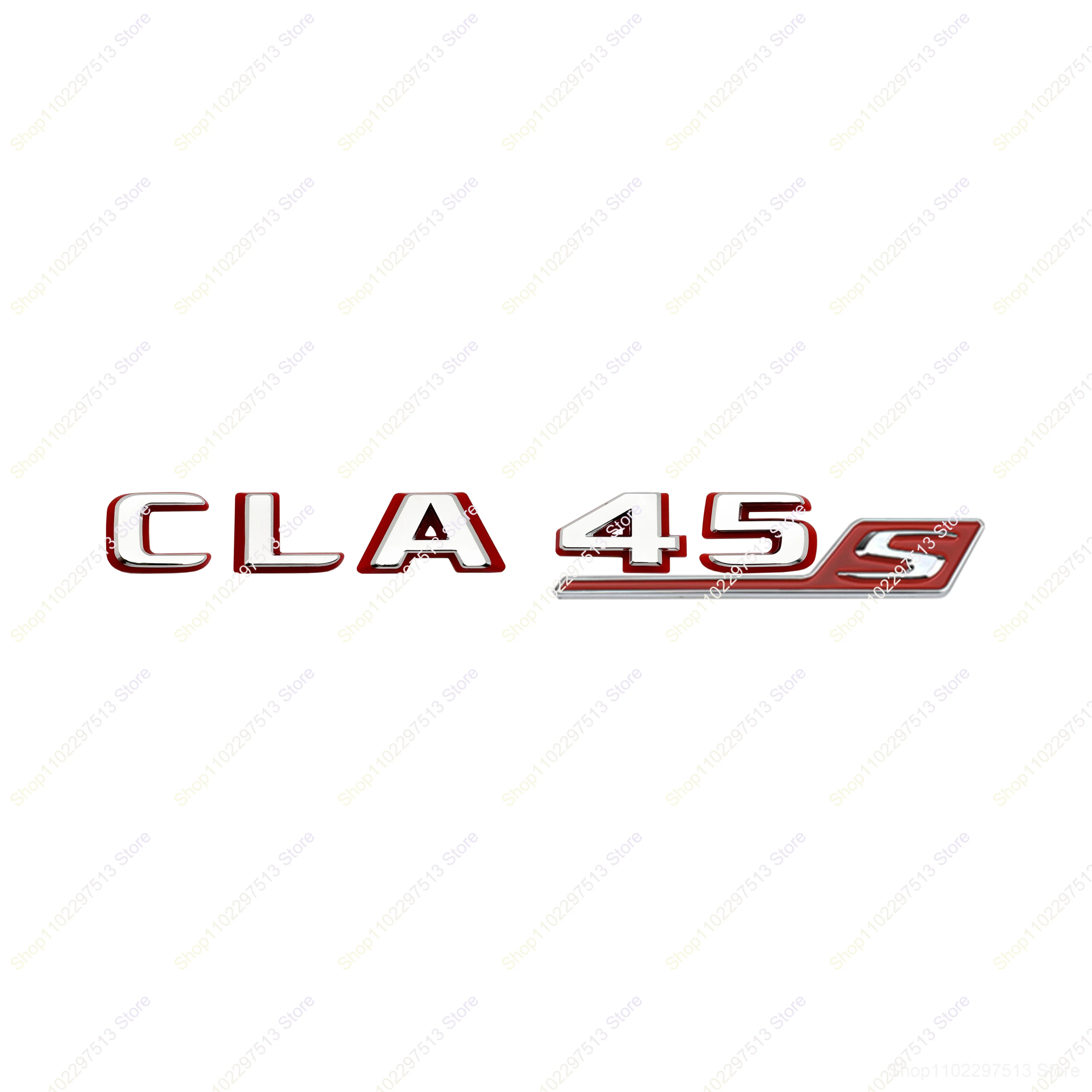 並行輸入品】 新型3D レッドカーステッカーCLA35 CLA45 CLA45S TURBO