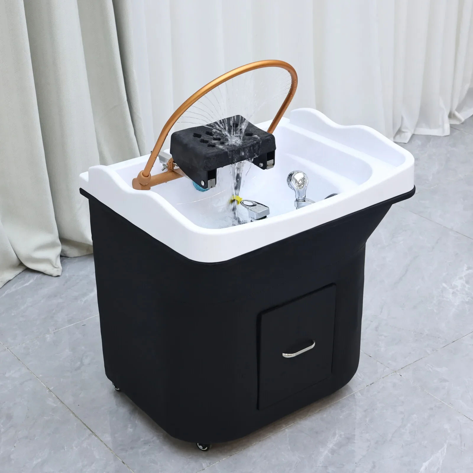 【並行輸入品】新盛暖める上端SPA水循環過程シャンプー洗面器理髪店ヘアウォッシュサロン器機 燻蒸消毒機 取りまかなう付き添い人