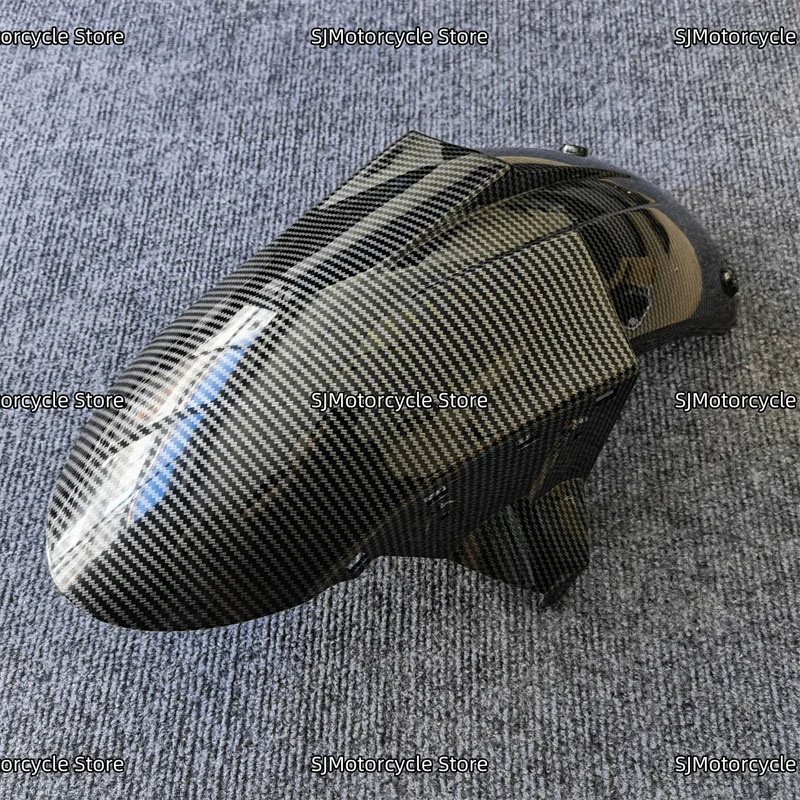【並行輸入品】カーボンコーティングフェアリングフロントマッドガードフェンダーカバーカウルパネルカワサキ ZX6R ZX-6R 2005-2008 ZX-10R ZX10R 2004-2007の画像