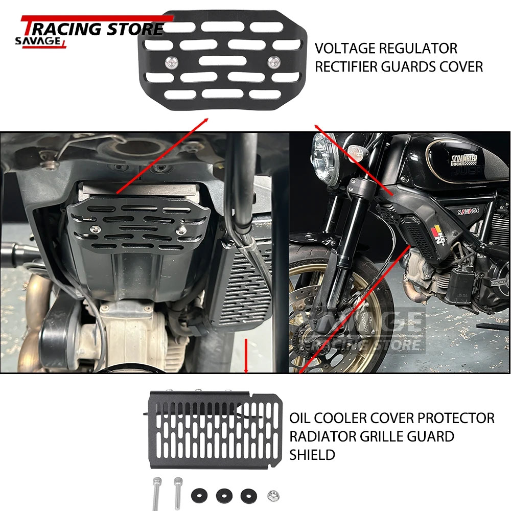 電圧レギュレータ整流器ガード Ducati スクランブラー 800 クラシック