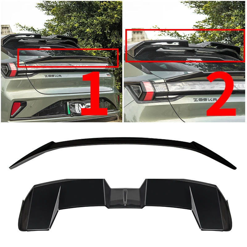 スポーツ abs テール スポイラー 車 スタイリングアクセサリー mcレーシング zekr 001 2021-2024の画像