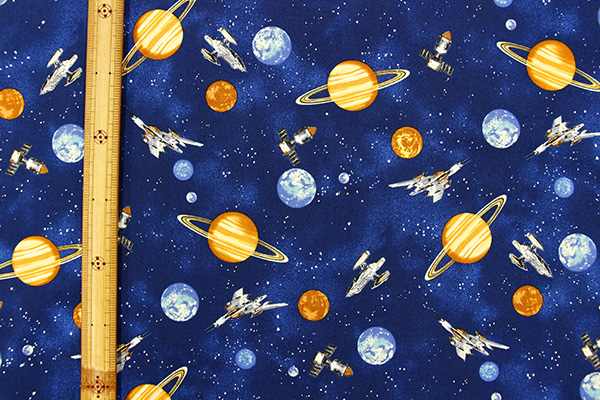 生地 布 宇宙柄 「コズミック」 お気に入りシリーズ コットン100