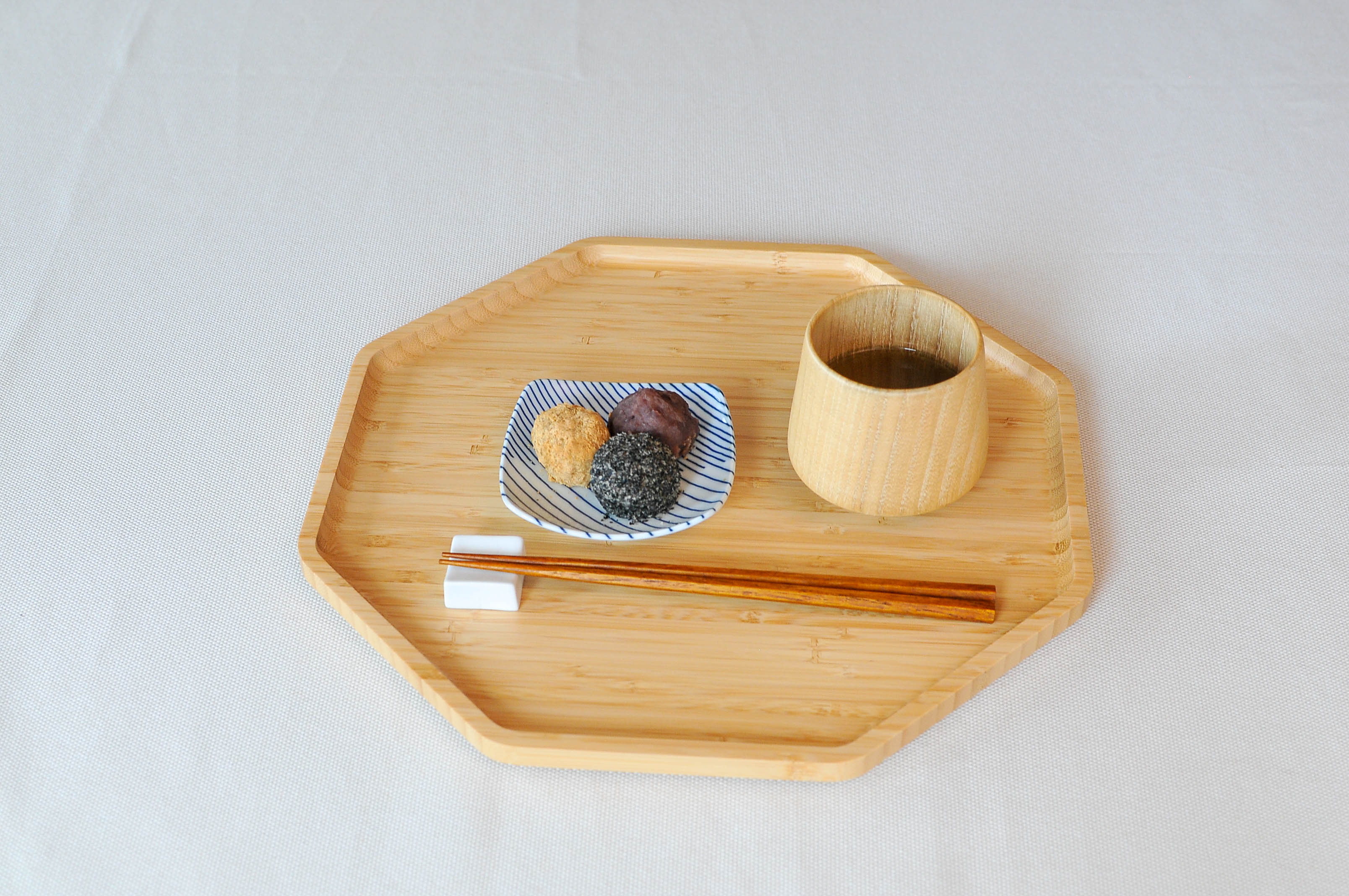 HTB お箸 5膳セット 22.5cm 木製箸 タガヤサン 手作り 六角 箸 滑ら