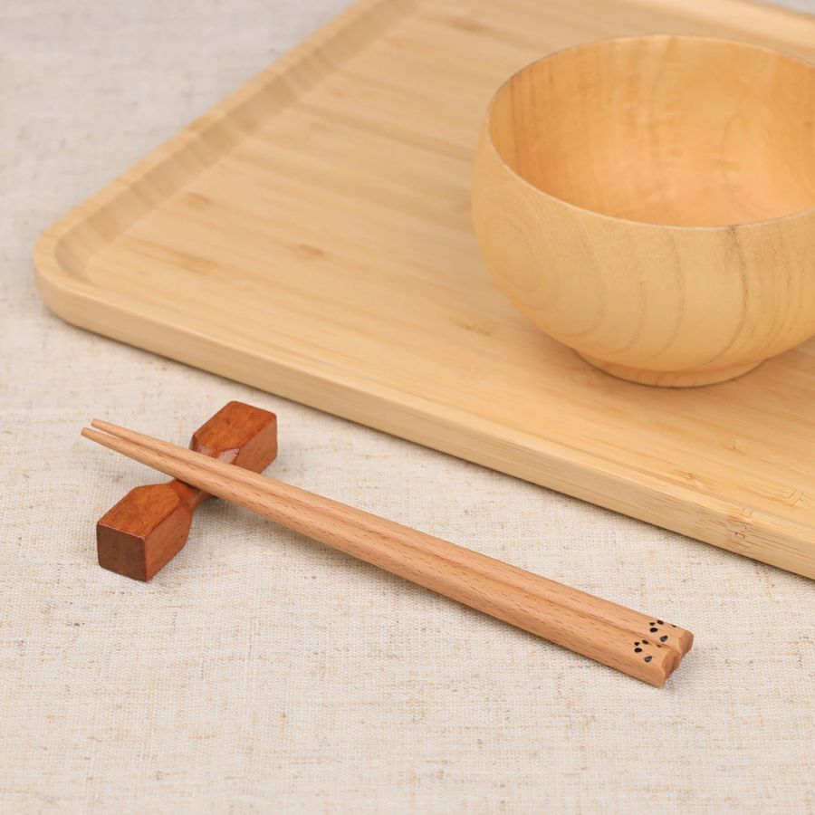 子ども箸 2膳セット くま＋パンダ 3〜9歳 木製 箸 子供 子ども用 お箸