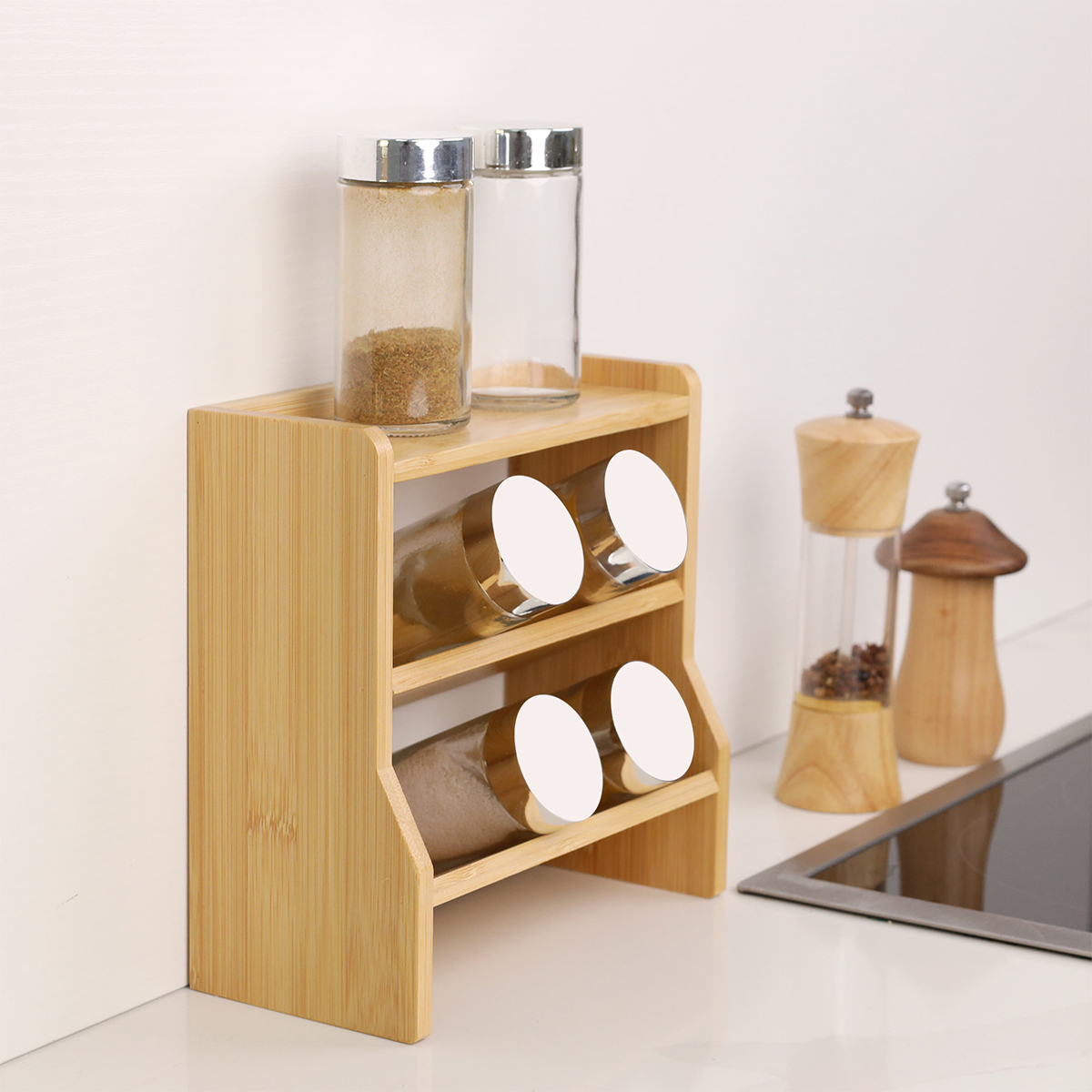 調味料収納ラック スパイスラック レビュー特典 キッチン収納 スリム 2