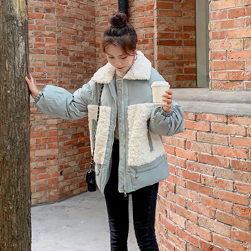 値下げ】中綿ひつじの毛ジャケットロンコート レディース ジャケット