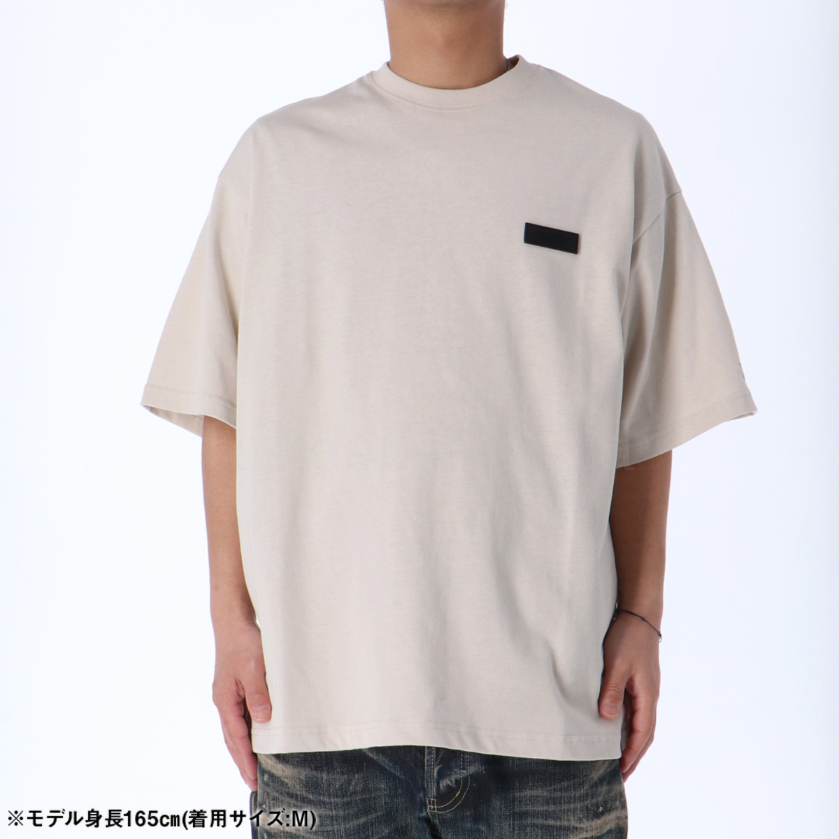 ニューエラ Tシャツ メンズ 上 NEW ERA 半袖 バックプリント付き ビッグロゴ ゆったり オーバーサイズ 14121847 BGE 新作｜takespo｜03