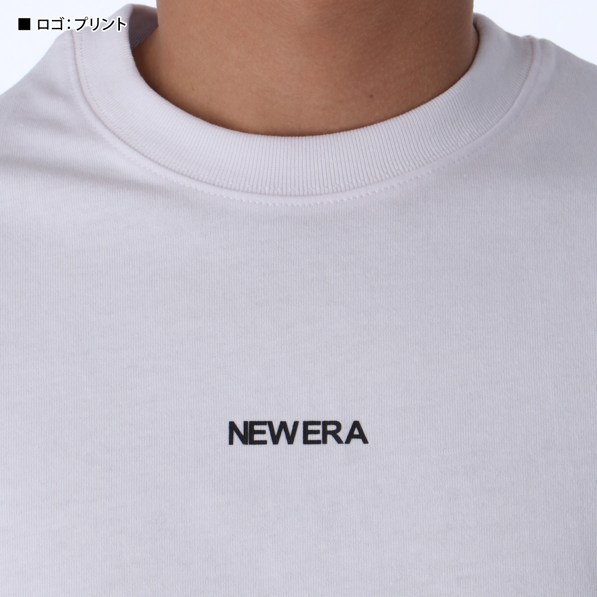 ニューエラ Tシャツ メンズ 上 NEW ERA 半袖 バックプリント付き 綿100% ドロップショルダー 14121872 WHT 新作｜takespo｜04