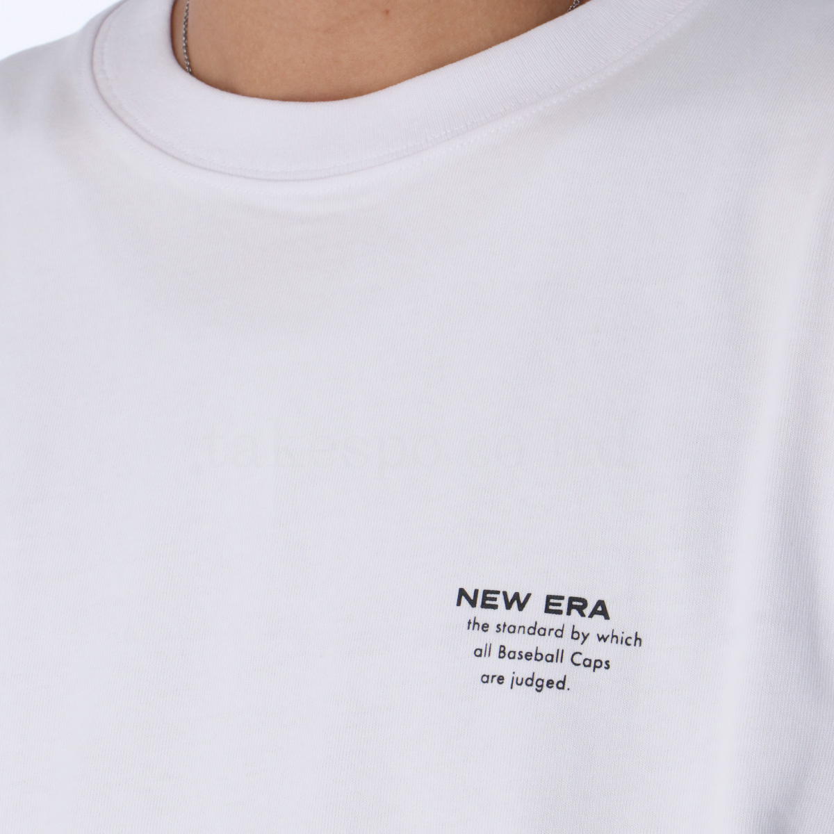 ニューエラ Tシャツ メンズ 上 NEW ERA バックプリント コットン ロゴ 半袖 14121925 WHT 新作｜takespo｜05