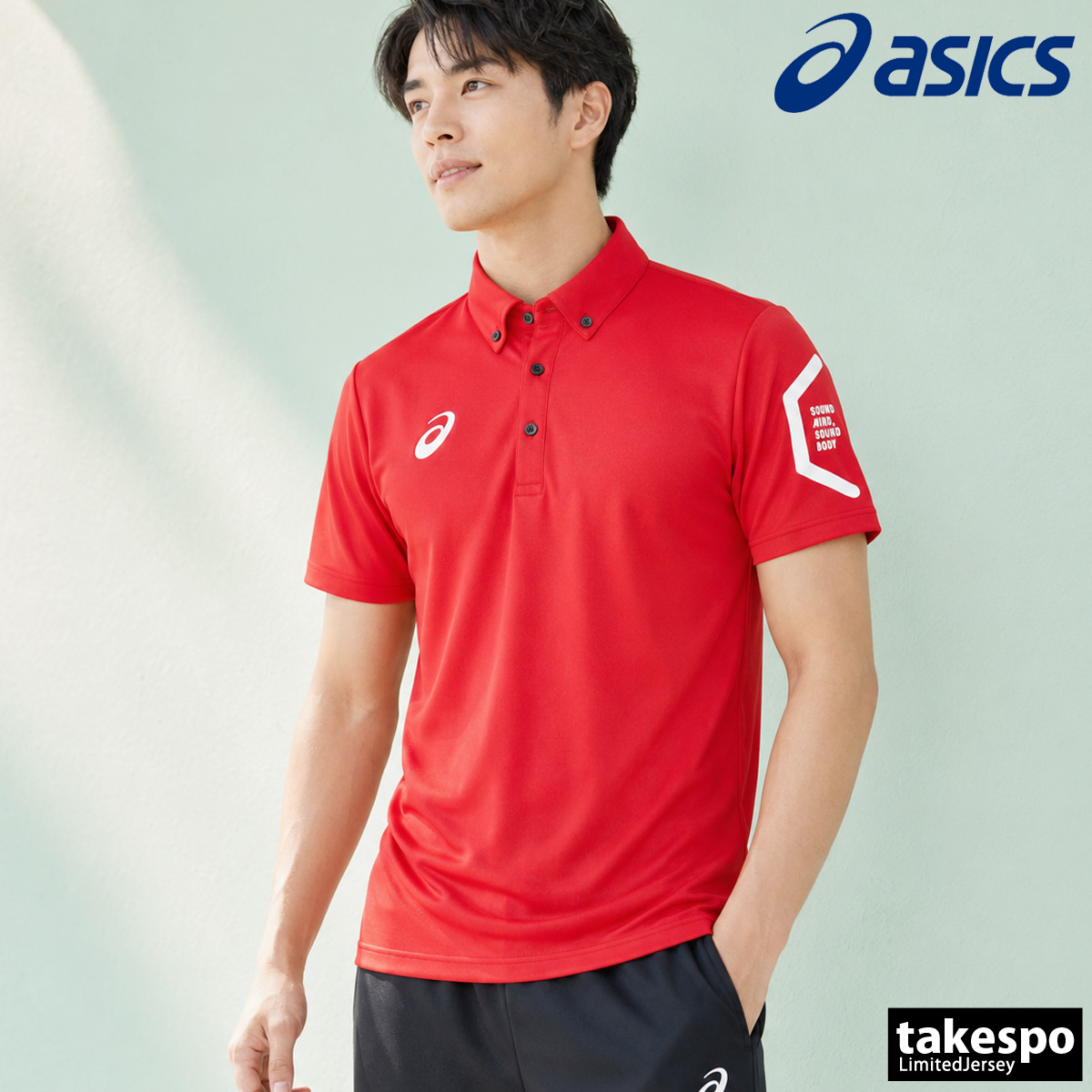 ASICS（アシックス） ポロシャツ メンズ ブランド asics HEXAGON