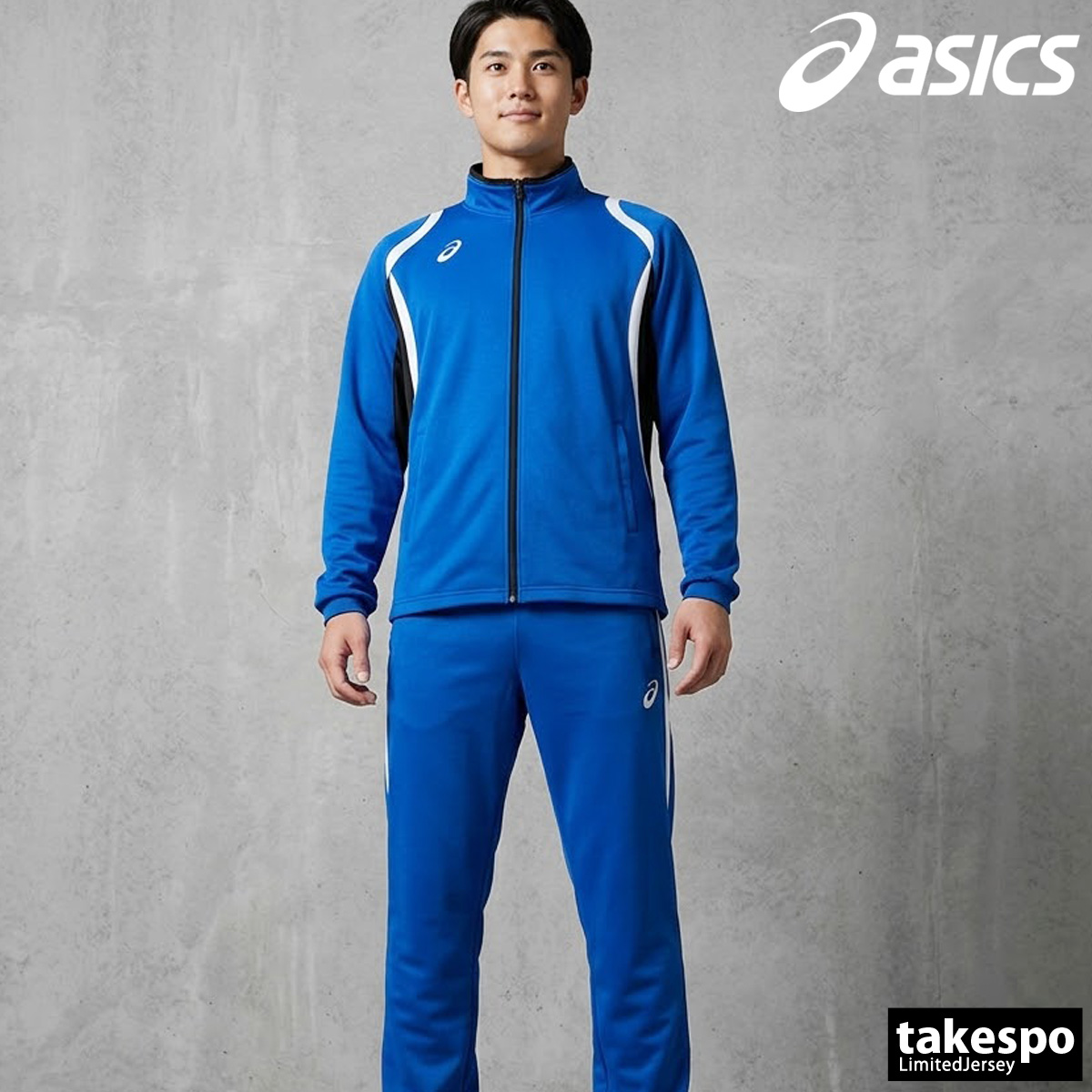 新品　メンズ　アシックス　ジャージセット　M ASICS（アシックス） ジャージ メンズ 上下 ブランド セットアップ