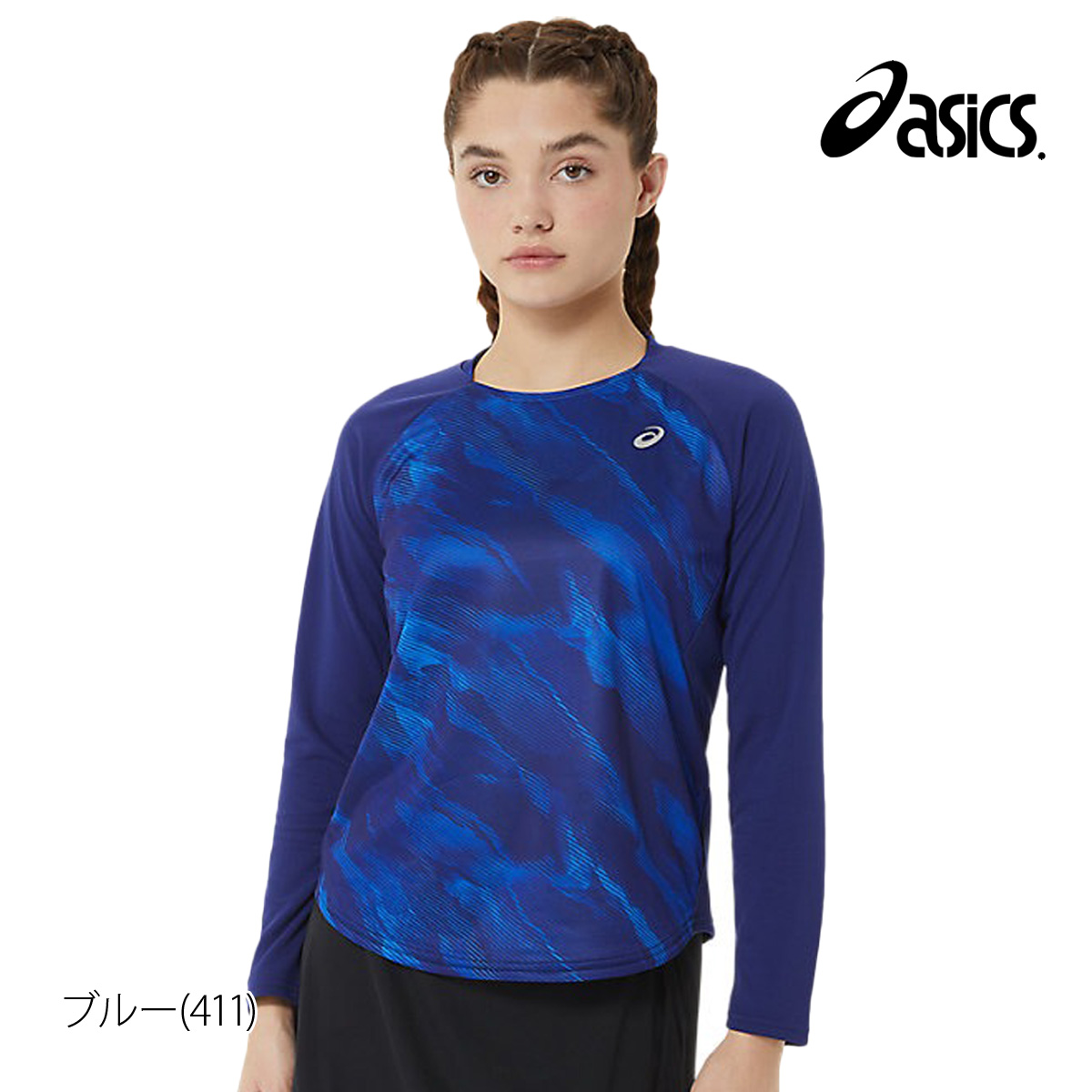 アシックス 長袖Tシャツ レディース 上 asics テニス 練習着