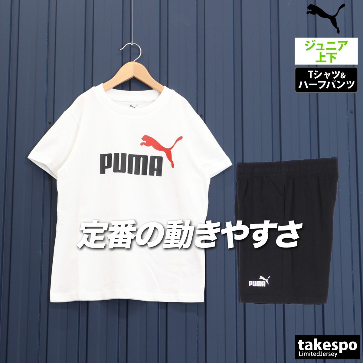 PUMA プーマ Tシャツ ハーフパンツ ジュニア 上下 セットアップ