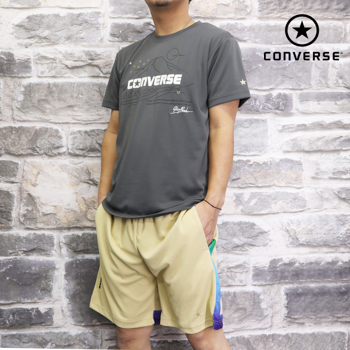 コンバース Tシャツ ハーフパンツ メンズ ハ−フパンツ 上下 CONVERSE