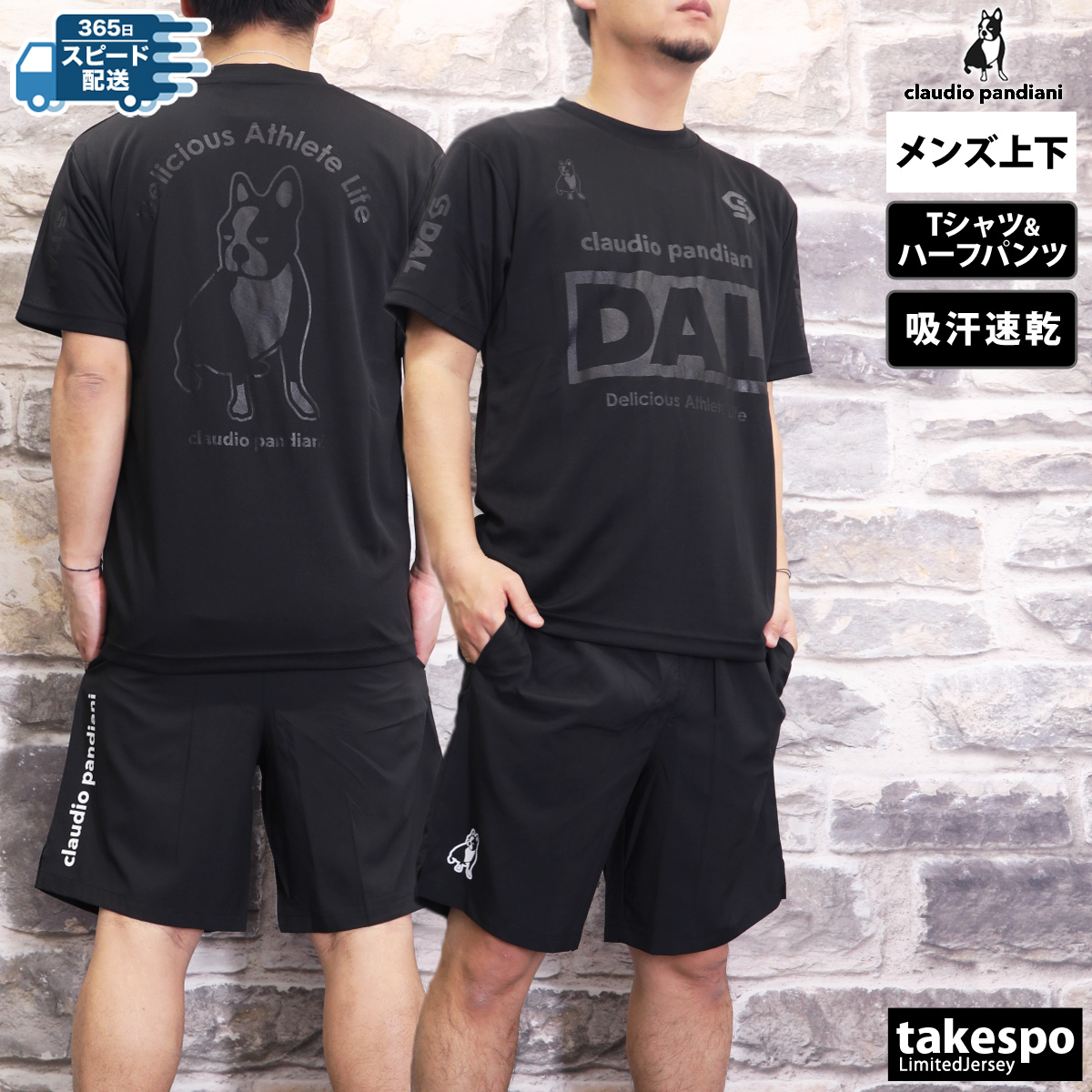 クラウディオ パンディアーニ Tシャツ ハーフパンツ 上下 メンズ