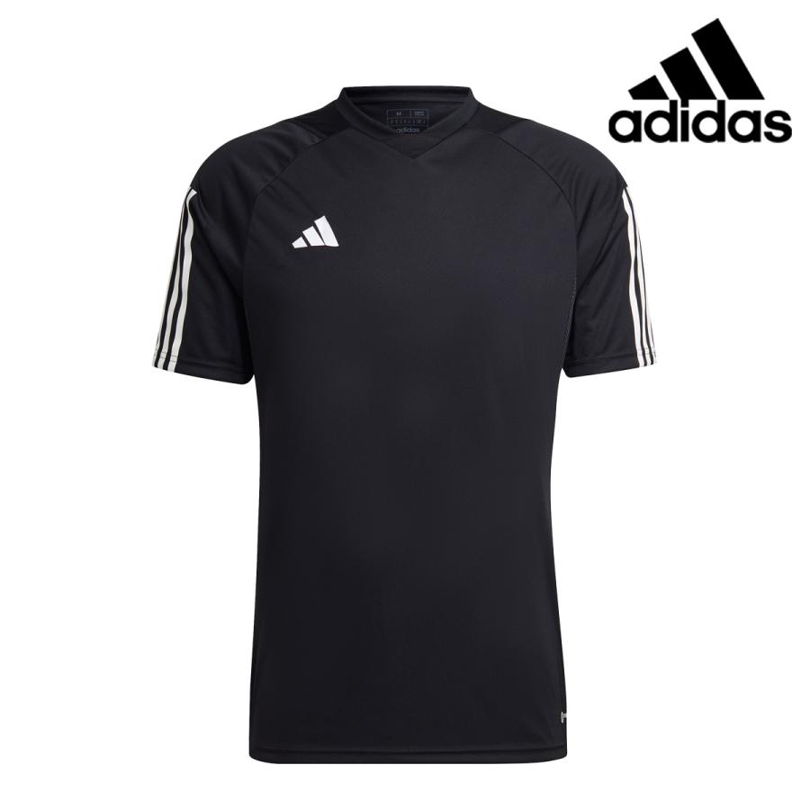 アディダス Tシャツ メンズ 上 adidas 半袖 サッカー プラクティスシャツ 吸湿 ドライ 吸汗 速乾 3ストライプス サイドライン TIRO23 DD442 新作｜takespo｜02