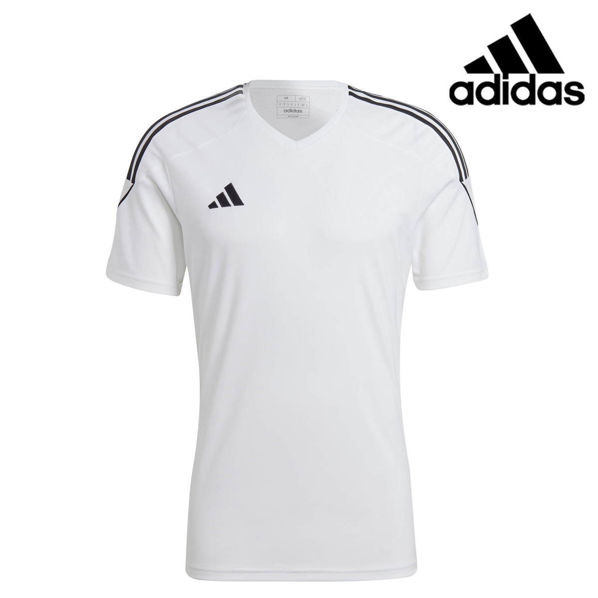 アディダス Tシャツ メンズ 上 adidas 半袖 3ストライプス プラクティスシャツ サッカー フットサル サイドライン 吸汗 速乾 TIRO 23 ETX37 新作｜takespo｜04