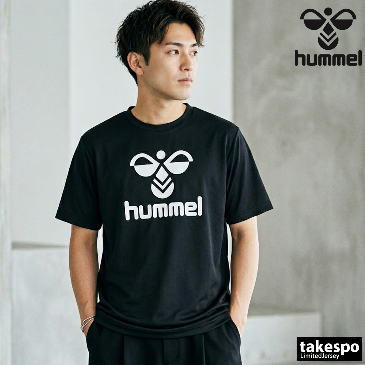 hummel（ヒュンメル） Tシャツ メンズ 半袖 速乾 スポーツ ブランド