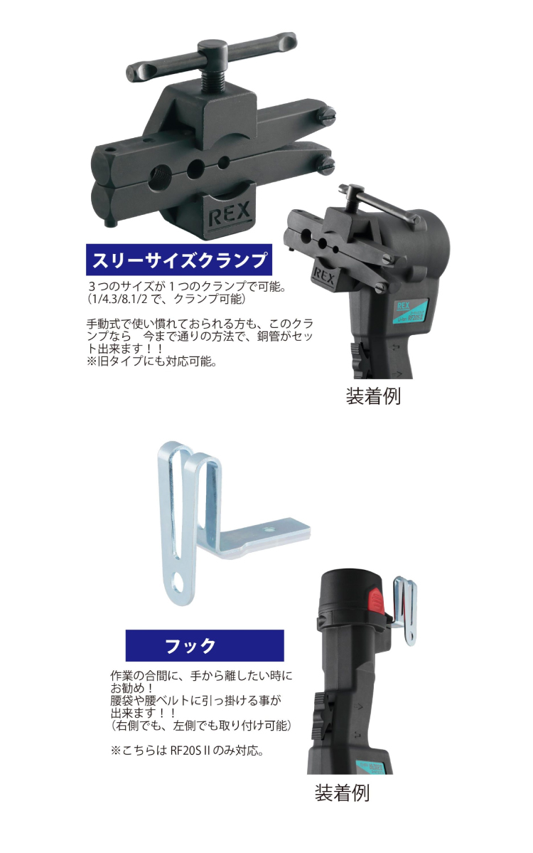 BBK 電動フレアツールセット（コードレス） RF20SII 5/8・3/4ライナ付