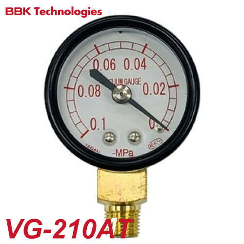 BBK アナログ真空ゲージ VG-210AT ゲージ径40mm 真空ポンプBB-210H交換