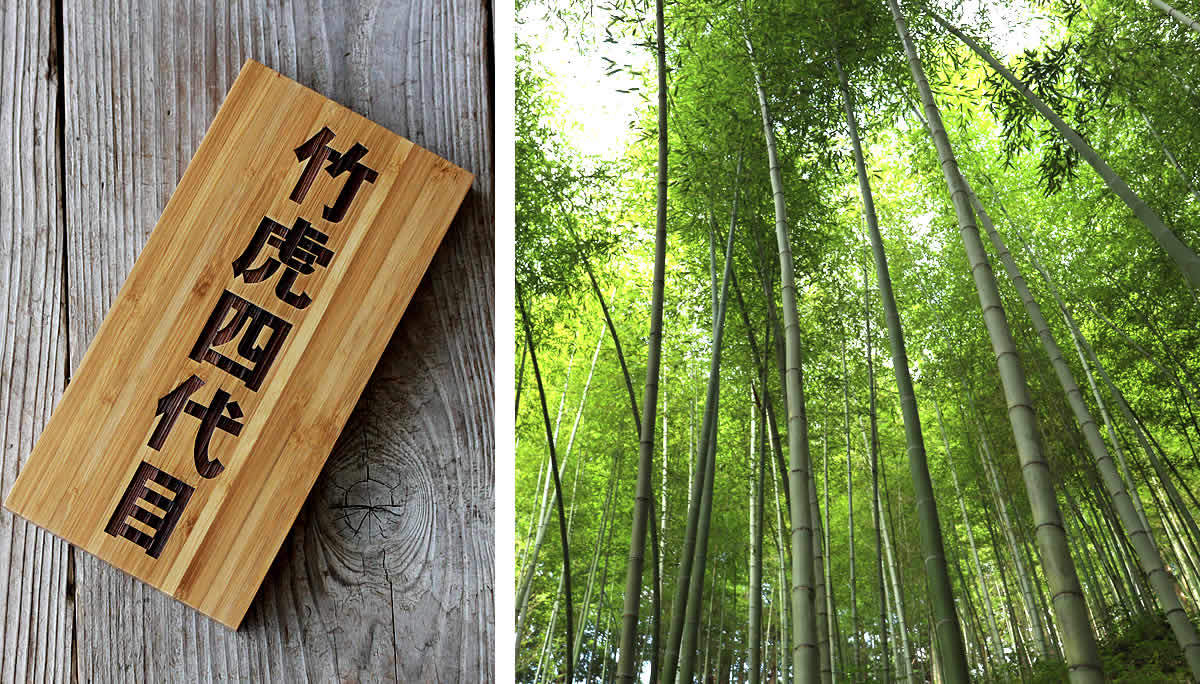 竹表札,竹林