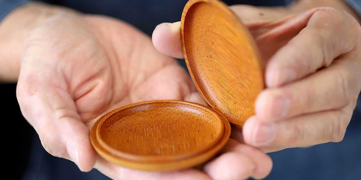 鈴木光入作 竹香合（一点限り） : 虎斑竹専門店 竹虎 - 通販 - Yahoo