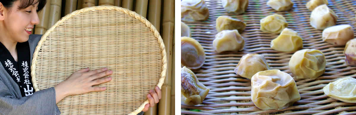 丸竹ざる（二重巻）特大 70cm : 虎斑竹専門店 竹虎 - 通販 - Yahoo