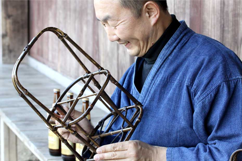 黒竹ビール運び（２本用） 黒竹ビール運び（２本用） : 虎斑竹専門店 竹虎