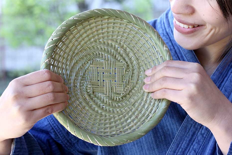 青竹そばざる（渦）小 21cm : 虎斑竹専門店 竹虎 - 通販 - Yahoo