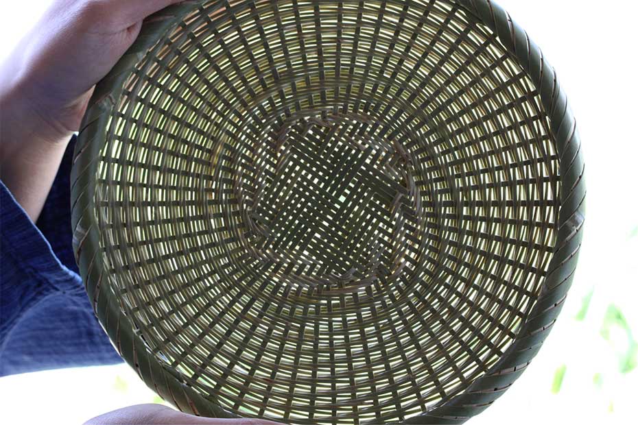 青竹そばざる（渦）小 21cm : 虎斑竹専門店 竹虎 - 通販 - Yahoo
