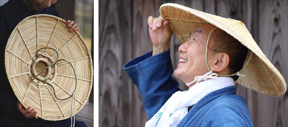 菅笠(角笠)丸輪付き 48cm : 虎斑竹専門店 竹虎 - 通販 - Yahoo