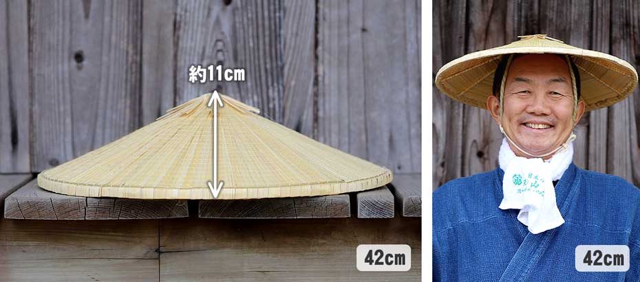 菅笠(角笠)丸輪付き 48cm : 虎斑竹専門店 竹虎 - 通販 - Yahoo