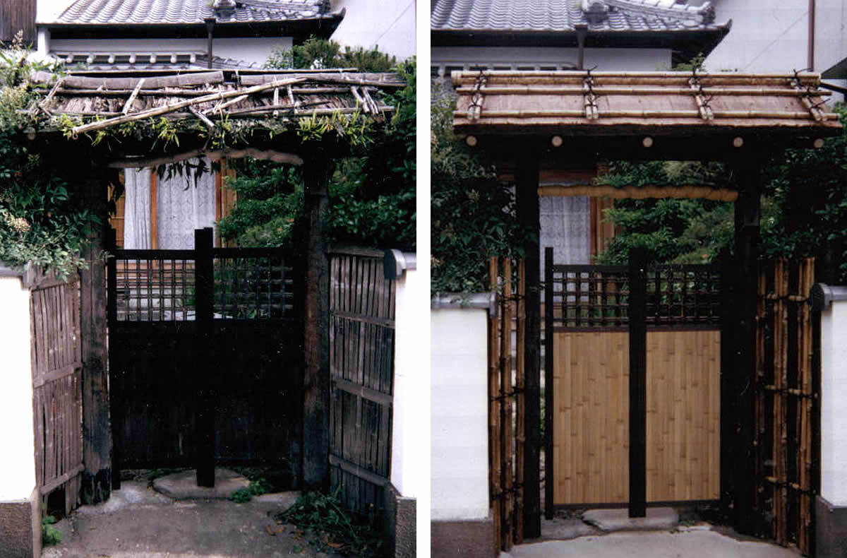 竹の門セット、涅槃の家