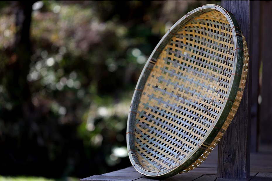 国産 日本製）四ツ目竹ざる 60cm 竹笊 竹ザル 通気性 ドライフルーツ