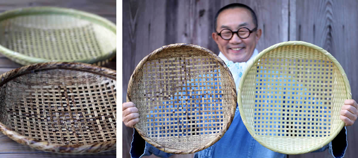 真竹四ツ目ざる 40cm : 虎斑竹専門店 竹虎 - 通販 - Yahoo