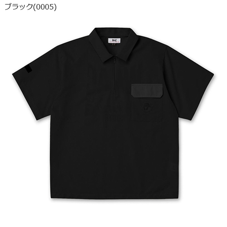 ワック ゴルフ ポロシャツ メンズ 半袖 シャツ ポロ 撥水 ストレッチ 通気性 防シワ ウォッシャブル ゴルフウェア 無地 春 夏 秋 ブランド 072254011 WAACの画像