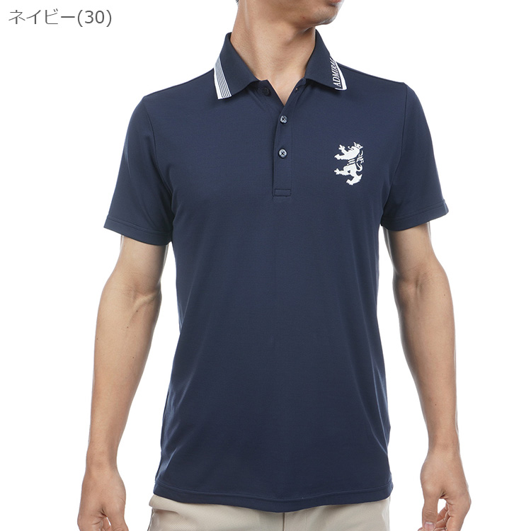 Admiral 吸汗速乾 ネイビー ポロシャツ Lサイズ Admiral Golf（アドミラルゴルフ） シャツ ポロシャツ メンズ 半袖