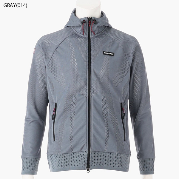 【超激レア】 ブリーフィング ゴルフ パーカー メンズ 長袖 ジップアップパーカー ファスナー フード メッシュ ゴルフウェア ブランド 春 秋 無地 BRIEFING GOLF BRG231M44 【BC8745943011】(31977円)