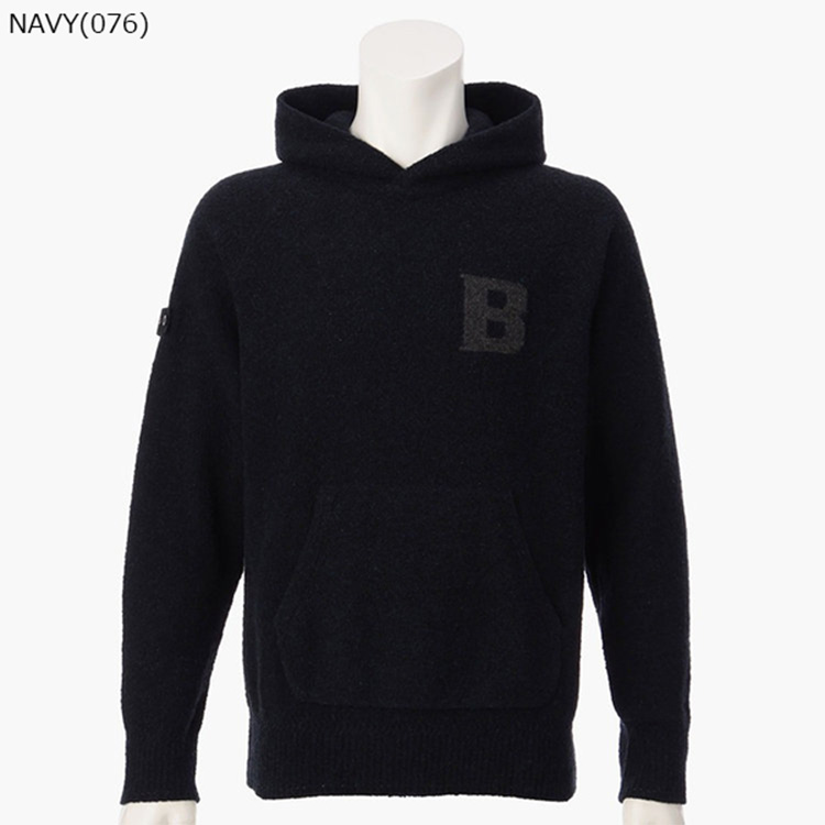 BRIEFING GOLF ブリーフィング ニットジップパーカー ウール カモフラ柄 ネイビー系 XS [240101153608] ゴルフウェア レディース BRIEFING GOLF ブリーフィング ゴルフ パーカー メンズ 長袖