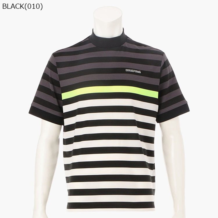 ブリーフィング ゴルフ モックシャツ メンズ 半袖 シャツ ハイネック