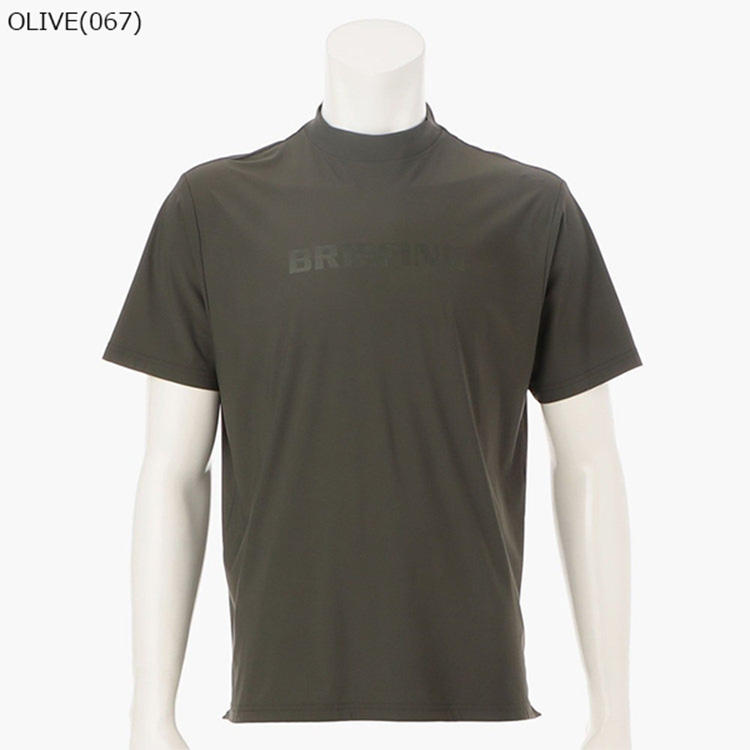 極美品 BRIEFING ブリーフィング モックネック ボーダー 24年モデルL 新品・タグ付き】BRIEFING メンズ モックネック ネオン ボーダー