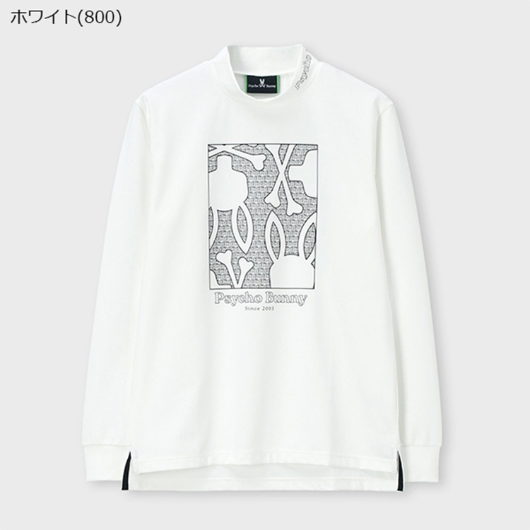 Psycho Bunny（サイコバニー） ゴルフ モックシャツ メンズ 長袖