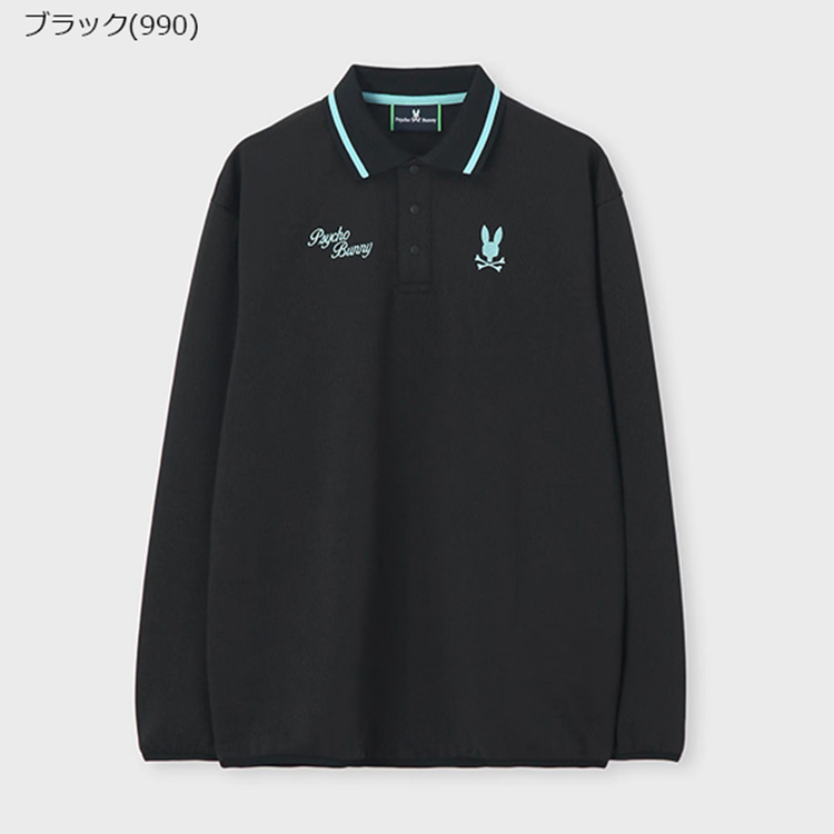 サイコバニー ゴルフ ポロシャツ メンズ 長袖 シャツ ポロ 軽量 通気性